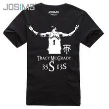 Load image into Gallery viewer, Letter Printed Men T Shirt Cotton Short Sleeve Casual Tracy McGrady Jersey Tees Plus Size Camisetas T-Shirts Hipster Tops A1566