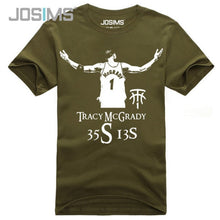 Load image into Gallery viewer, Letter Printed Men T Shirt Cotton Short Sleeve Casual Tracy McGrady Jersey Tees Plus Size Camisetas T-Shirts Hipster Tops A1566
