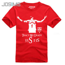 Load image into Gallery viewer, Letter Printed Men T Shirt Cotton Short Sleeve Casual Tracy McGrady Jersey Tees Plus Size Camisetas T-Shirts Hipster Tops A1566