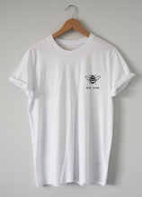 Load image into Gallery viewer, Summer BEE KIND ORGANIC T-shirt Unisex Casual Shirt Sustainable Nature Bees Loose Women female Tops