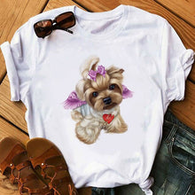 Load image into Gallery viewer, 2020 Little Yorkshire Terrier Dog T Shirt Women Summer Tops Lovely Print Girls Tee Shirt Animal T-shirt Dog Lover Gift Camiseta