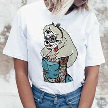 Load image into Gallery viewer, Snow White Harajuku t shirt top tee shirts women female cartoon tshrit t-shirt O-Neck kawaii Graphic ulzzang funny summer casual
