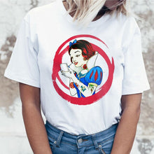 Load image into Gallery viewer, Snow White Harajuku t shirt top tee shirts women female cartoon tshrit t-shirt O-Neck kawaii Graphic ulzzang funny summer casual
