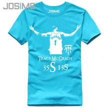 Load image into Gallery viewer, Letter Printed Men T Shirt Cotton Short Sleeve Casual Tracy McGrady Jersey Tees Plus Size Camisetas T-Shirts Hipster Tops A1566
