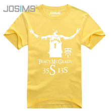 Load image into Gallery viewer, Letter Printed Men T Shirt Cotton Short Sleeve Casual Tracy McGrady Jersey Tees Plus Size Camisetas T-Shirts Hipster Tops A1566
